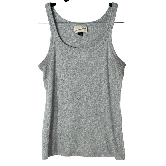 Universal Thread Light Grey Ribbed Scoop Neck Tank Reg Size Small - Picture 1 of 6